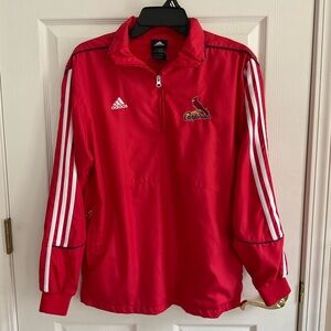 Boys Adidas STL Cardinals Windbreaker Pullover Jacket